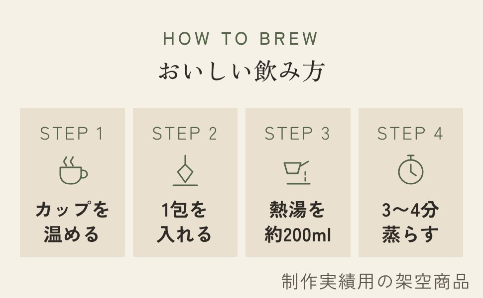 おいしい飲み方 4つの手順